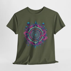 T-shirt Shpongle T-shirt psychedelische T-shirt Shpongle cadeau unieke kunst shirt Festival Wear shirt heilige geometrie T-shirt psychedelische kunst cadeau afbeelding 13