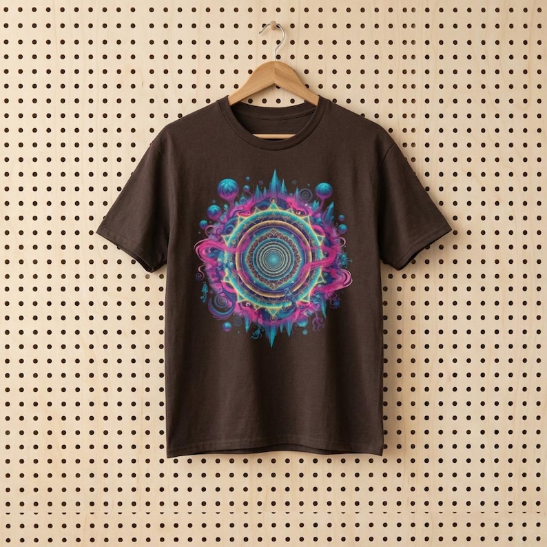 T-shirt Shpongle T-shirt psychedelische T-shirt Shpongle cadeau unieke kunst shirt Festival Wear shirt heilige geometrie T-shirt psychedelische kunst cadeau afbeelding 17