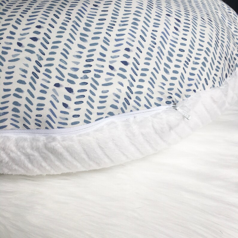 Nursing Pillow Cover / Splendid Rain Nursing Pillow / Indigo Etsy