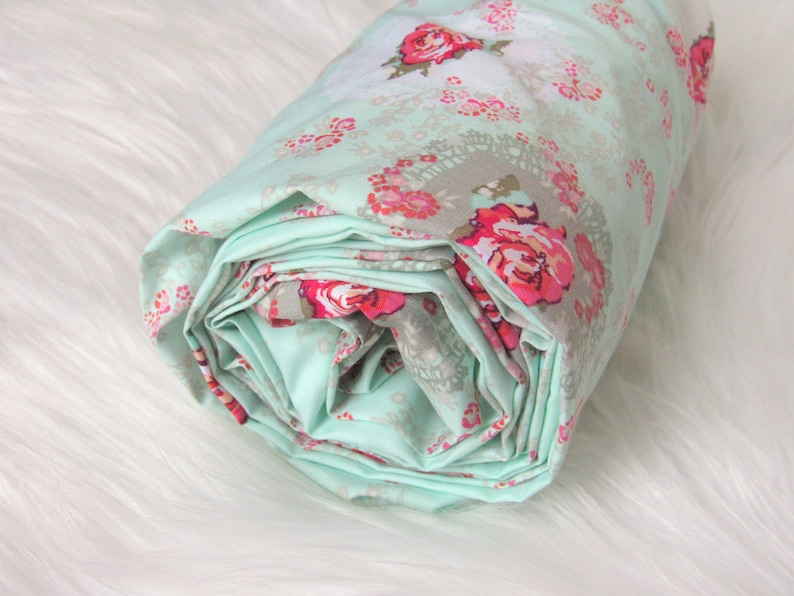 floral crib sheet set