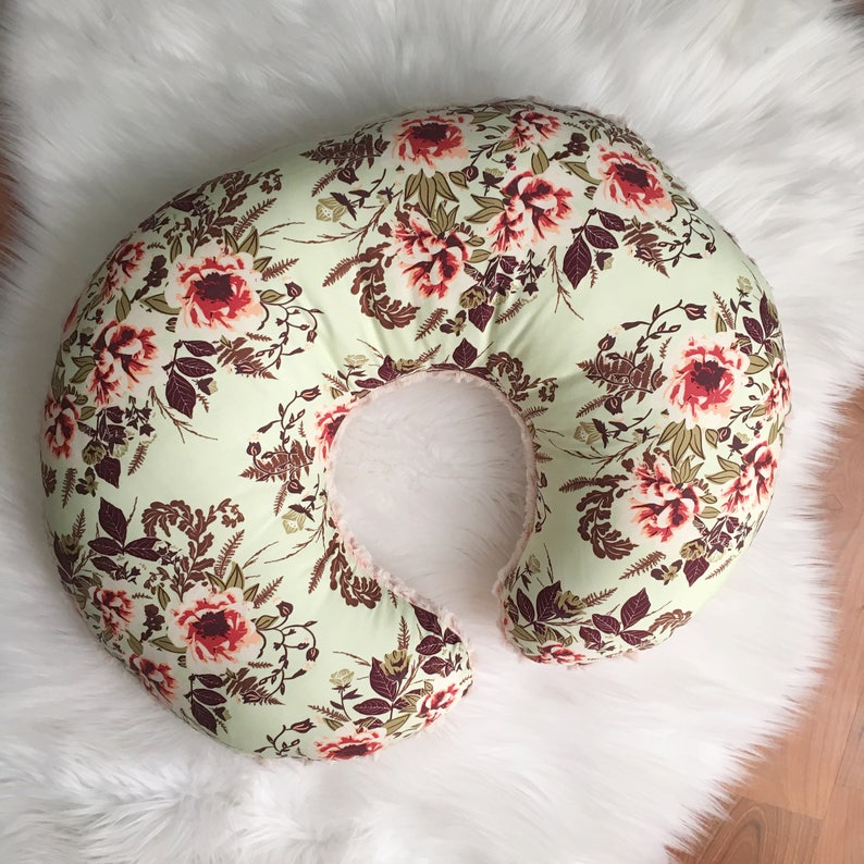 Floral Nursing Pillow / Floral Nursing Pillow Cover / Girl Etsy