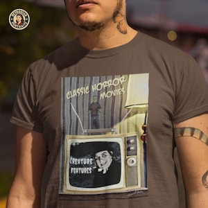 ロン・チェイニー ホラー映画Tシャツ：クリーチャー・フィーチャーズ ソフトTシャツ
