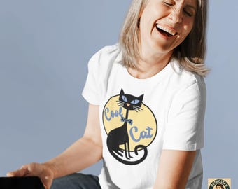 Cat Graphic T-Shirt, Unisex Softstyle Cotton Tee
