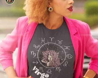 Virgo Astrology T-Shirt | Celestial Zodiac Sign Tee