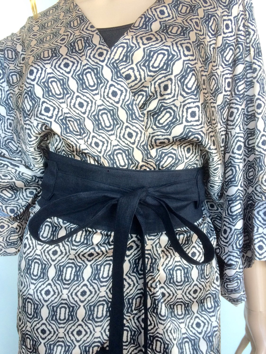 Organic Linen Wrap Belt in Black - Etsy