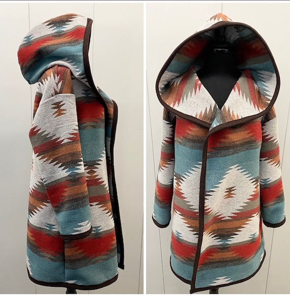southwest print coat