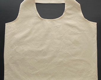 Reusable Cotton Muslin Tote Bags (Set of 2), Eco Friendly Lightweight Shopping Bag, Minimalist Everyday Tote, Unbleached Natural Cotton