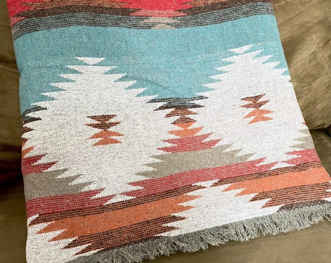 Earthy Eco Style Blanket Tutorial - Blanket With Fringe On All Four Sides - INSTANT DOWNLOAD - DIY - Sewing Instructions