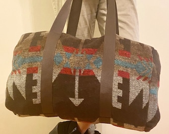 Travel Weekend Bag In Brown Tones - Breckendale