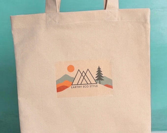 Handmade Cotton Canvas Tote Bag | Earthy Eco Style | Made in Vancouver, Canada | Durable Everyday Market Bag