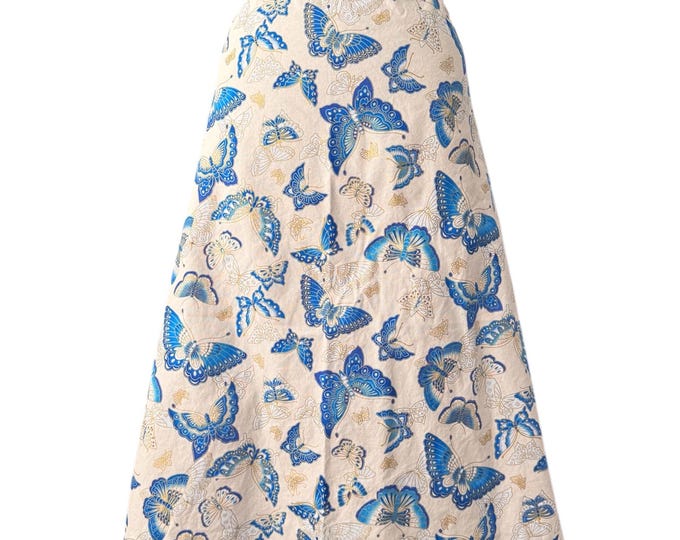 100% Cotton Skirt With Butterflies