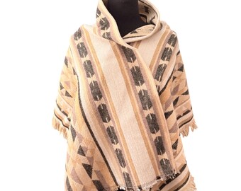 One-of-a-Kind Cozy Shawl / Lightweight Wool Blend Wrap – Perfect for Fire Pits, Porch Nights, Hiking & Everyday Comfort
