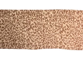 Leopard Print Faux Fur Panel (59.5” x 18”) – Soft Low Pile Fabric, Coat Studio Offcut – Free Shipping USA, No Tariffs - #1