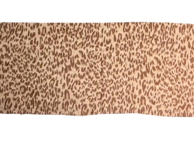 Leopard Print Faux Fur Panel (59.5” x 18”) – Soft Low Pile Fabric, Coat Studio Offcut – Free Shipping USA, No Tariffs - #1