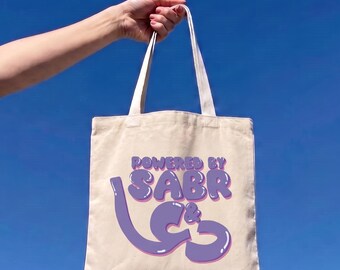 Torba typu tote marki Sabr & Dua | Wzór retro z bąbelkami