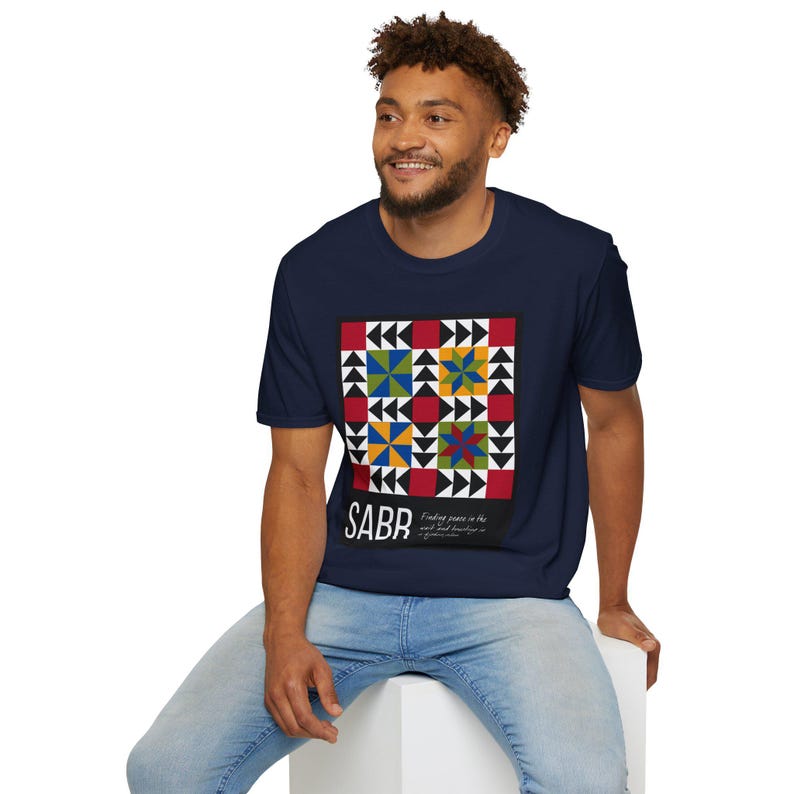 SABR Islamic T-Shirt | Geometric Pattern, Muslim Streetwear, Faith Tee image 17