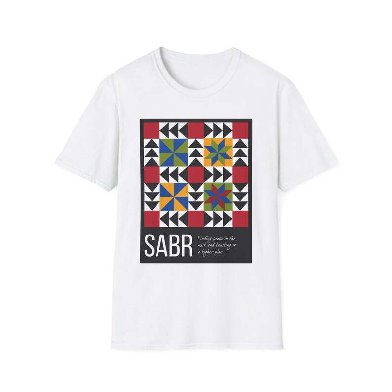 SABR Islamic T-Shirt | Geometric Pattern, Muslim Streetwear, Faith Tee image 11