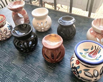 Ceramic Wax Melt Warmer & Oil Burner | Tealight | 6 Designs | Free Gift Tealight or Wax Melt