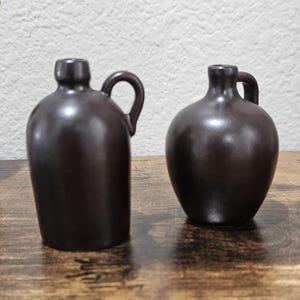 Swedish Höganäs Ceramic Mini Jugs (Set of 2) | Retro Scandinavian Kitchenware