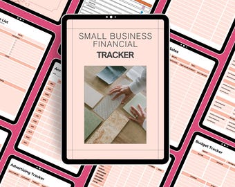 Afdrukbare financiële tracker voor kleine bedrijven, grootboek boekhouding (pdf)