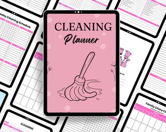 Home Cleaning Planner Printable, Chore Chart (PDF)