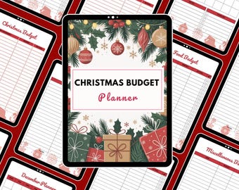 Christmas Budget Planner, Holiday Expense Tracker (Digital Download)