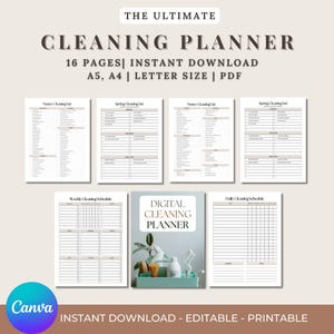 Afdrukbare checklist schoonmaakschema | Wekelijks en maandelijks takenoverzicht (pdf)