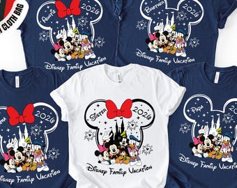Camiseta de vacaciones familiares Disney 2026, camiseta personalizada de viaje al castillo