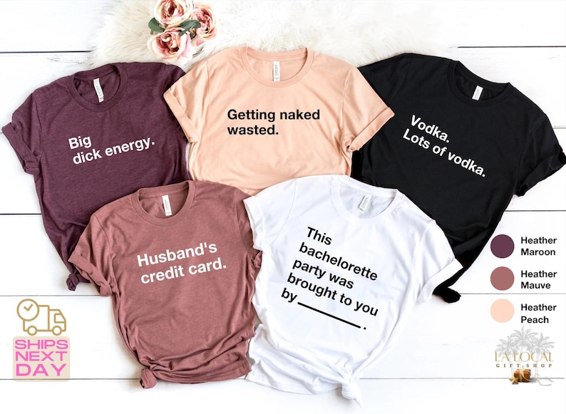 Funny Bachelorette Party Shirts, Matching Bride Squad Tees, Girls ...