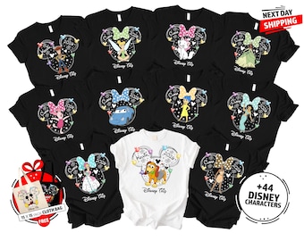Camiseta de todos los personajes de Disney, camiseta de Mickey Friends, camiseta de Toy Story, camiseta de Star Wars, camiseta de princesa Disney.