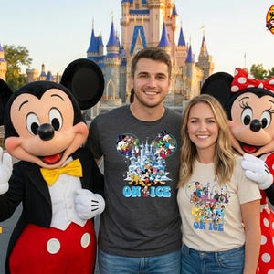 Camiseta personalizada de Disney On Ice 2026, camiseta personalizada del espectáculo Encanto de Frozen, camiseta de viaje familiar de Mickey y Minnie On Ice de Bella Canvas Tees imagen 7