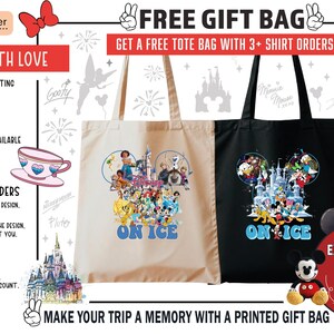 Camiseta personalizada de Disney On Ice 2026, camiseta personalizada del espectáculo Encanto de Frozen, camiseta de viaje familiar de Mickey y Minnie On Ice de Bella Canvas Tees imagen 3