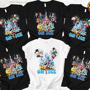 Camiseta personalizada de Disney On Ice 2026, camiseta personalizada del espectáculo Encanto de Frozen, camiseta de viaje familiar de Mickey y Minnie On Ice de Bella Canvas Tees imagen 2