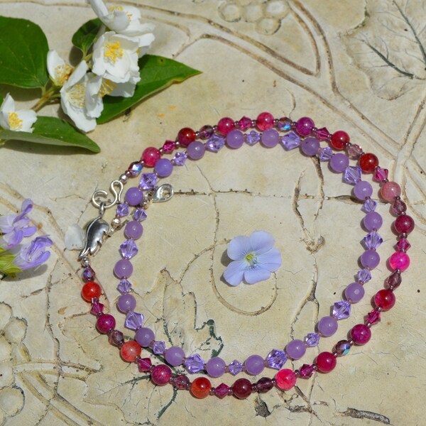 Long String Choker in Fuschia main image 0