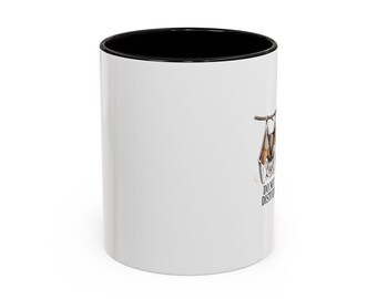 Do Not Disturb Bat Mug, Halloween Coffee Mug, Cute Sleeping Bat Ceramic Mug, Spooky Season Gift, Funny Halloween Cup