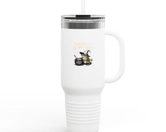 Toadally Bewitched Travel Mug, Halloween Witch Toad Tumbler 40oz, Funny Frog Halloween Gift, Spooky Season Insulated Cup