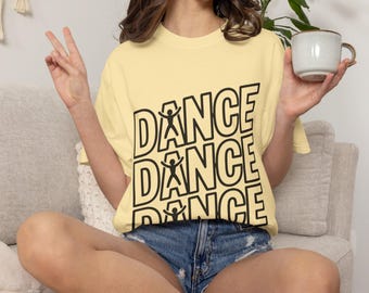 Dance Dance Dance Typography T-Shirt