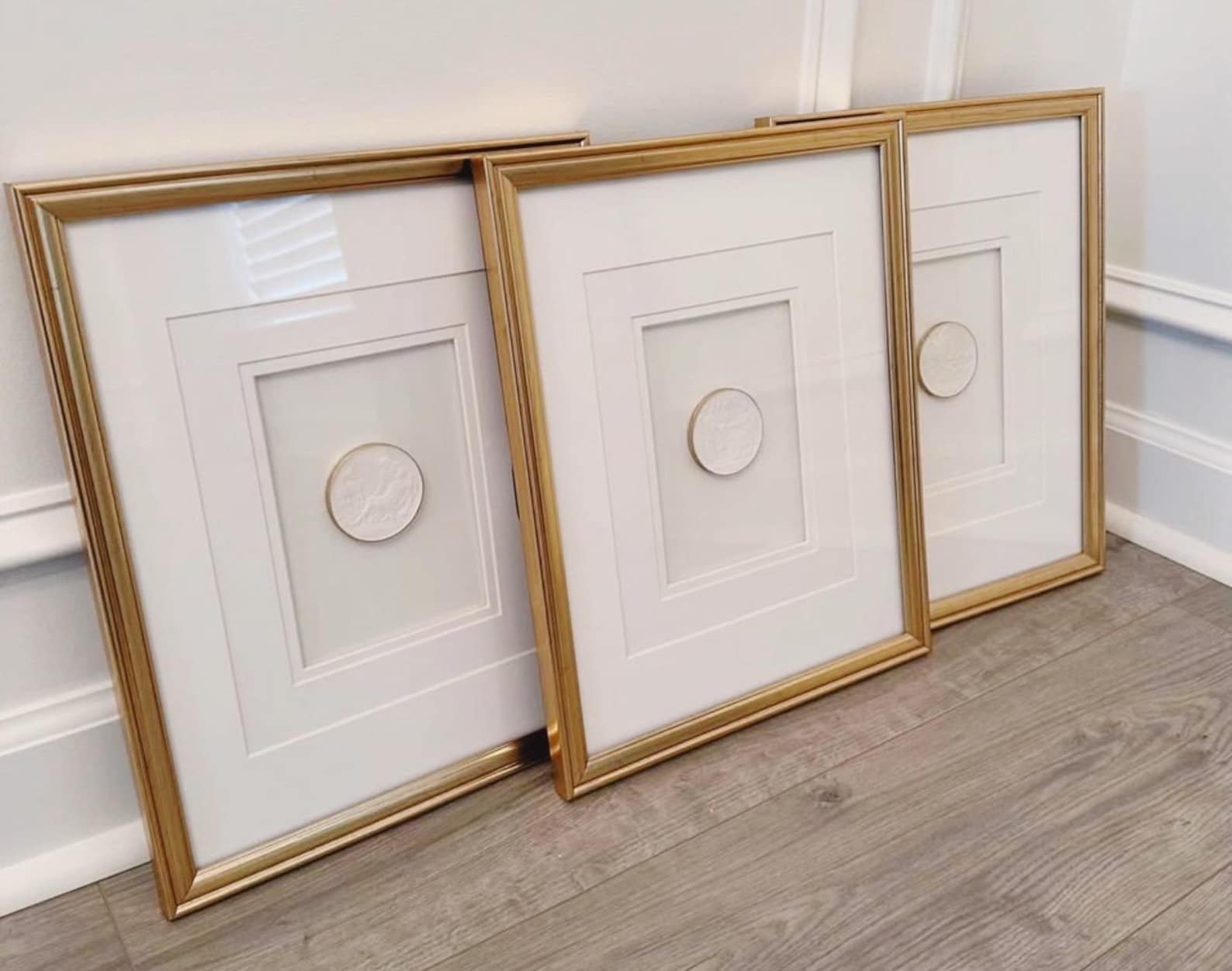 Framed Biblical Intaglio Christian Wall Art - Set of 4 (11x14)