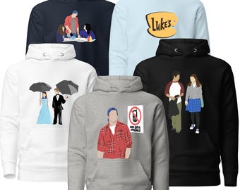 Camisetas, sudaderas y sudaderas familiares de Gilmore Girls. Luke's Diner, Rory y Jess, ¡y mucho más!