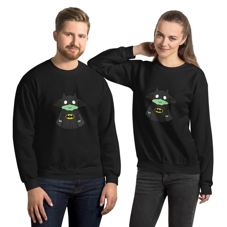 Baby Yoda Batman Crewneck Sweatshirt