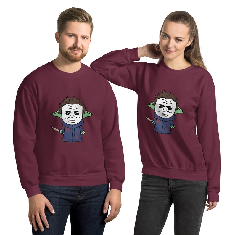 Baby Yoda x Michael Meyers Crewneck Sweatshirt (Halloween)