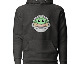 Baby Yoda-hoodie (hoverwieg)
