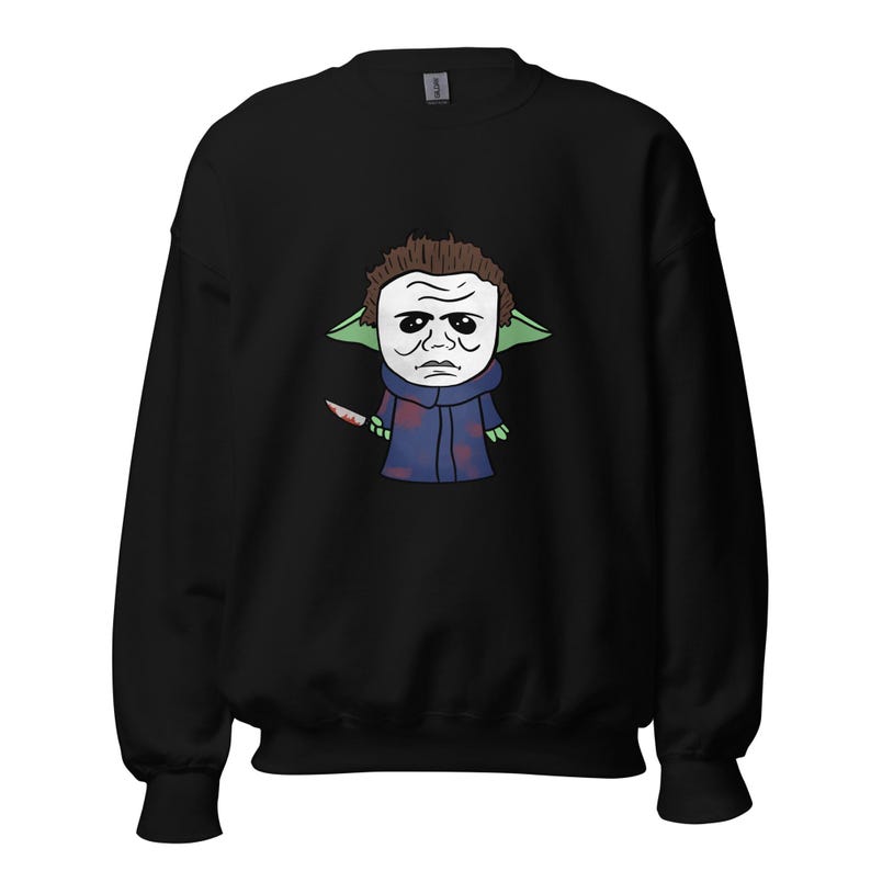 Baby Yoda x Michael Meyers Crewneck Sweatshirt (Halloween)