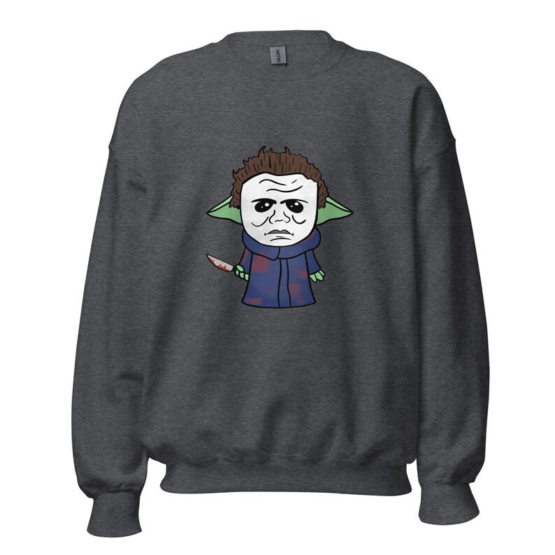 Baby Yoda x Michael Meyers Crewneck Sweatshirt (Halloween)