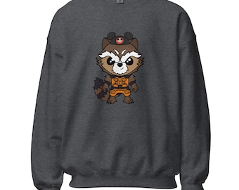 Mickey Ears Rocket Raccoon-sweater met ronde hals (Disney Land/World)