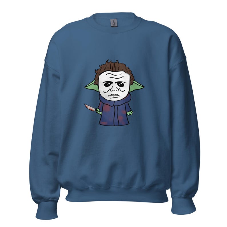 Baby Yoda x Michael Meyers Crewneck Sweatshirt (Halloween)