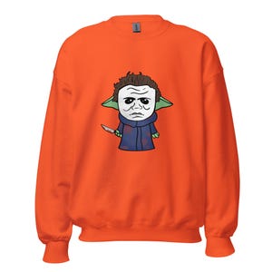 Baby Yoda x Michael Meyers Crewneck Sweatshirt (Halloween)