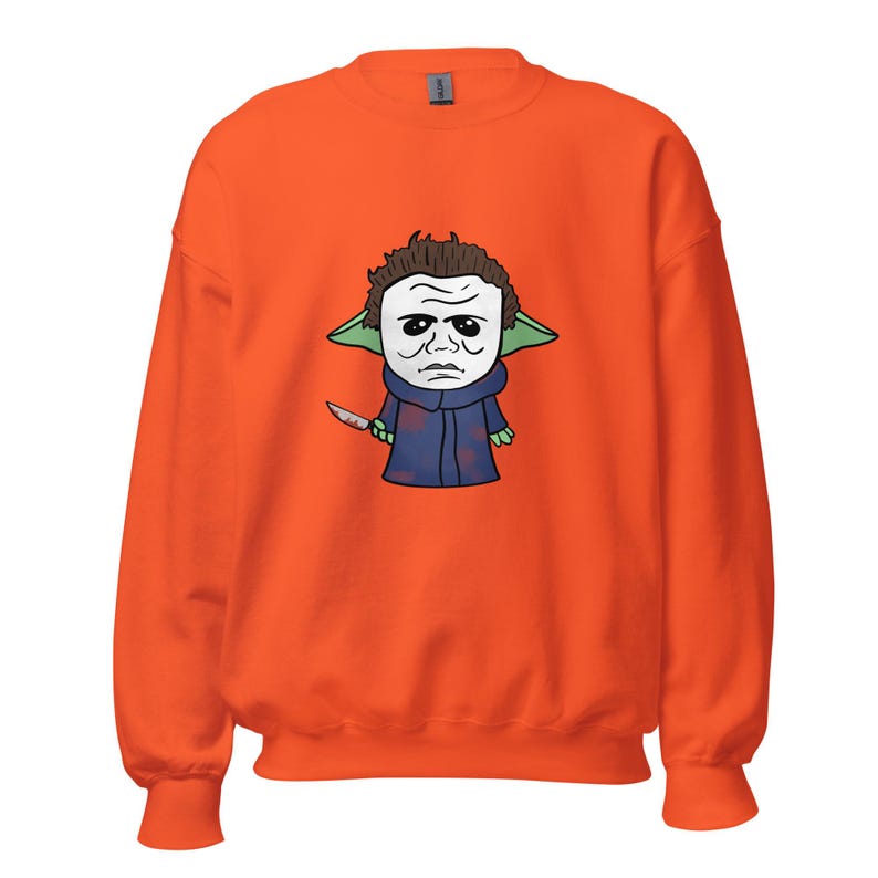 Baby Yoda x Michael Meyers Crewneck Sweatshirt (Halloween)