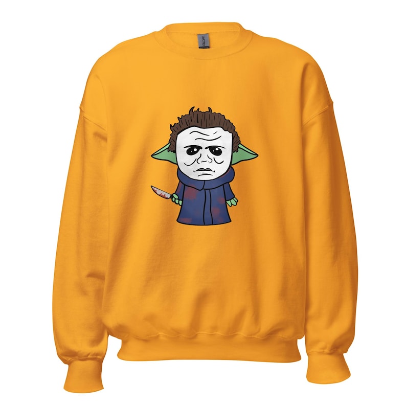 Baby Yoda x Michael Meyers Crewneck Sweatshirt (Halloween)