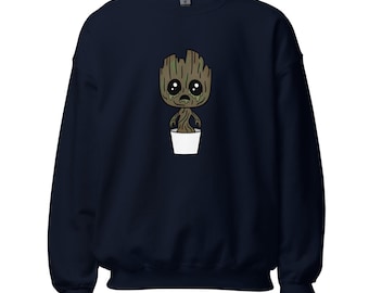 Sudadera con cuello redondo Zombie Baby Groot